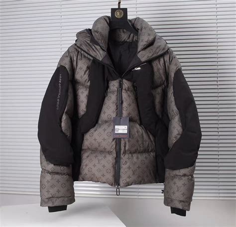 lv black puffer jacket|louis vuitton puffer jacket.